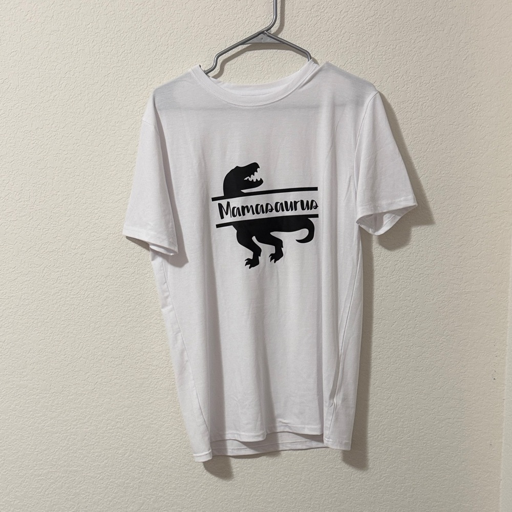 Cricut White Mamasaurus Short Sleeve Tee